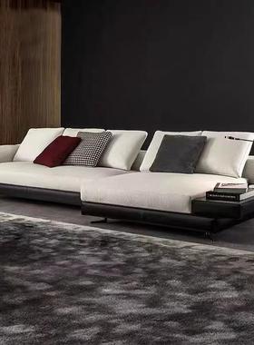 意式极简科技布艺沙发客厅大小户型别墅高端设计师款高档麻布沙发