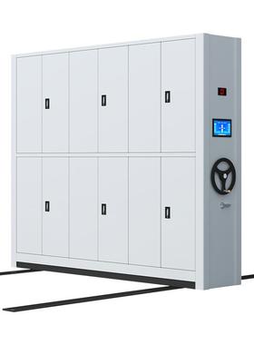 密集架财务学校档案室手摇式落地可移动资料柜智能电动密集柜子