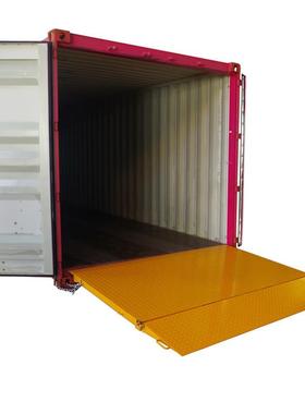 集装箱坡道平台货物装卸平台物料周转平板车拖车运输搬运设备