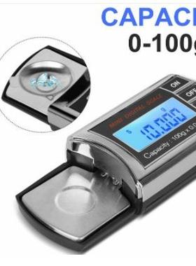 100g电子秤珠宝称毫克秤便携式珠宝秤0.001g0.01G