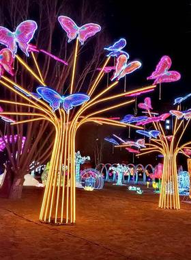 欧美led圣诞老人麋鹿造型户外灯光节商场景观亮化大型庭院灯外贸