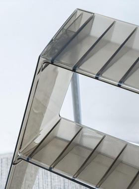多功能家用梯子折叠梯北欧室内花架人字梯三步透明亚克力便携梯子