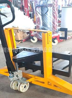 1吨1.6米宽支腿手动堆高车液压垛车电动升高叉车