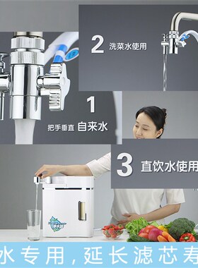 水珍FZ01型净水器家用台式直饮机厨房自来水纯水机超滤净水饮水机