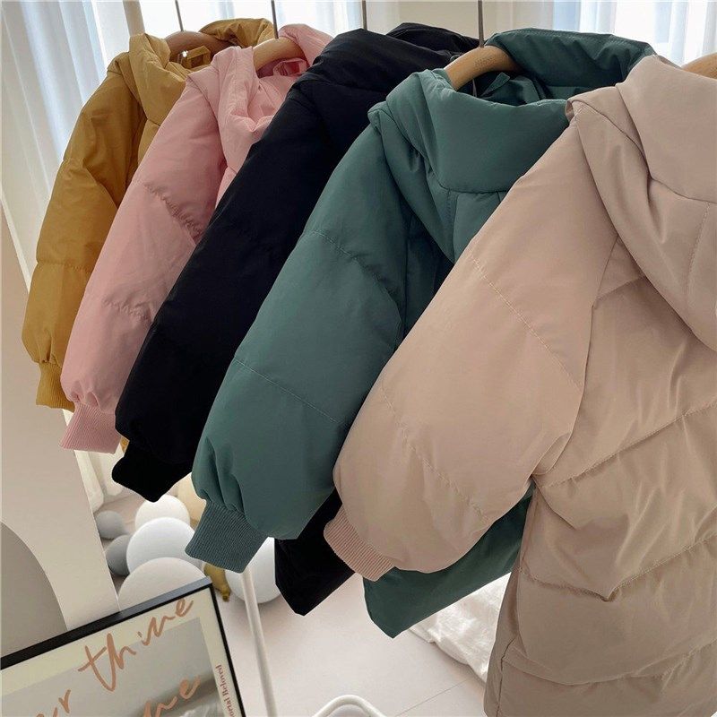 儿童冬季棉衣宝宝中长款羽绒棉服2024冬款男女童棉服宝宝棉袄纯色,淘宝优惠券,粉丝福利购,淘宝优惠卷