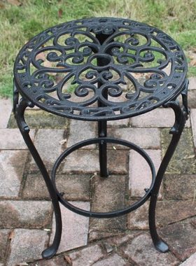 欧式创意铸铁花架置物架家居酒店别墅办公室花盆架摆件花托花几