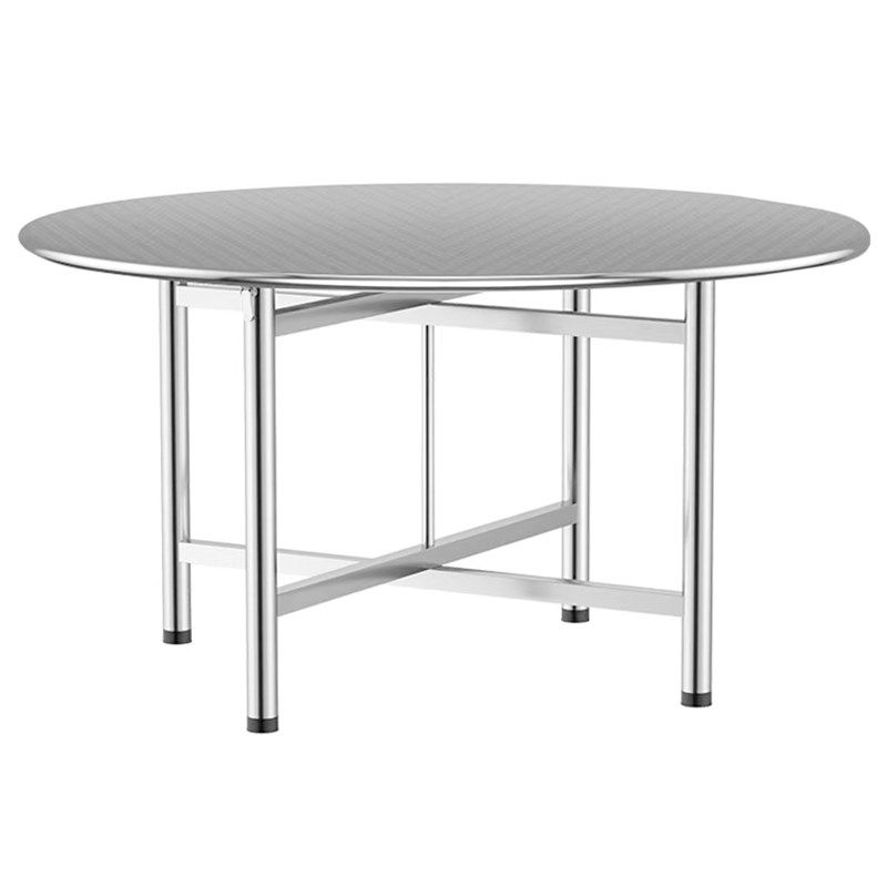 不锈钢折叠圆桌加厚304餐桌转盘大排档家用不锈钢饭桌大圆桌,淘宝优惠券,粉丝福利购,淘宝优惠卷