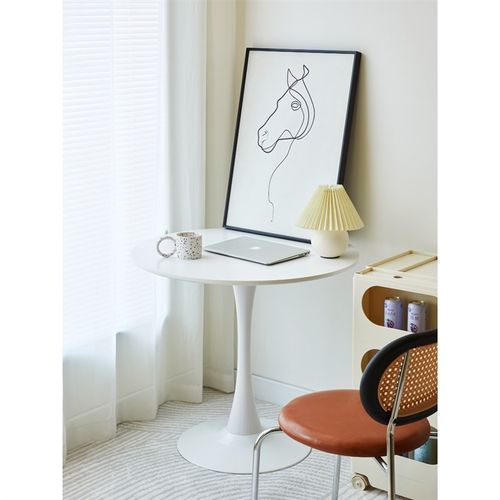 小圆桌接待会议商务公司前台圆桌阳台咖啡奶茶店餐桌洽谈桌椅组合 - 图1