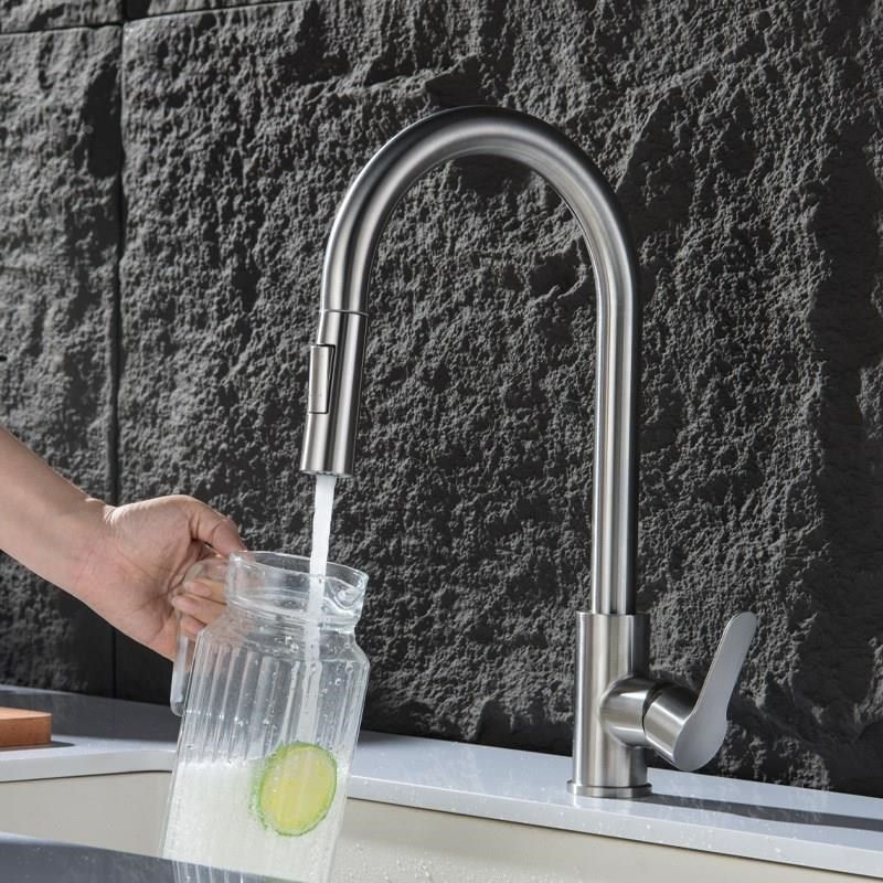 抽拉式防溅冷热水龙头厨房伸缩可旋转304不锈钢洗菜盆洗碗池水槽,淘宝优惠券,粉丝福利购,淘宝优惠卷