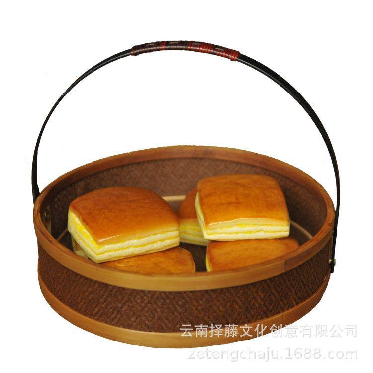 大漆菱形纹藤席铁艺圆形提篮复古水果篮茶具收纳工艺礼品厂家现货,淘宝优惠券,粉丝福利购,淘宝优惠卷