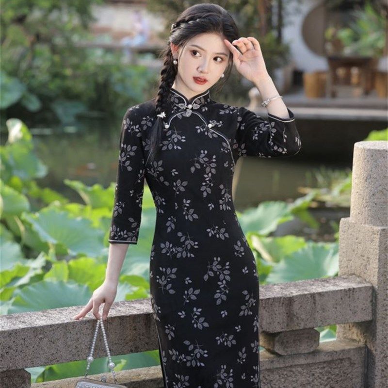 妹妹弟弟结婚姐姐穿的衣服参加婚礼女装长袖连衣裙复古伴娘服礼服,淘宝优惠券,粉丝福利购,淘宝优惠卷