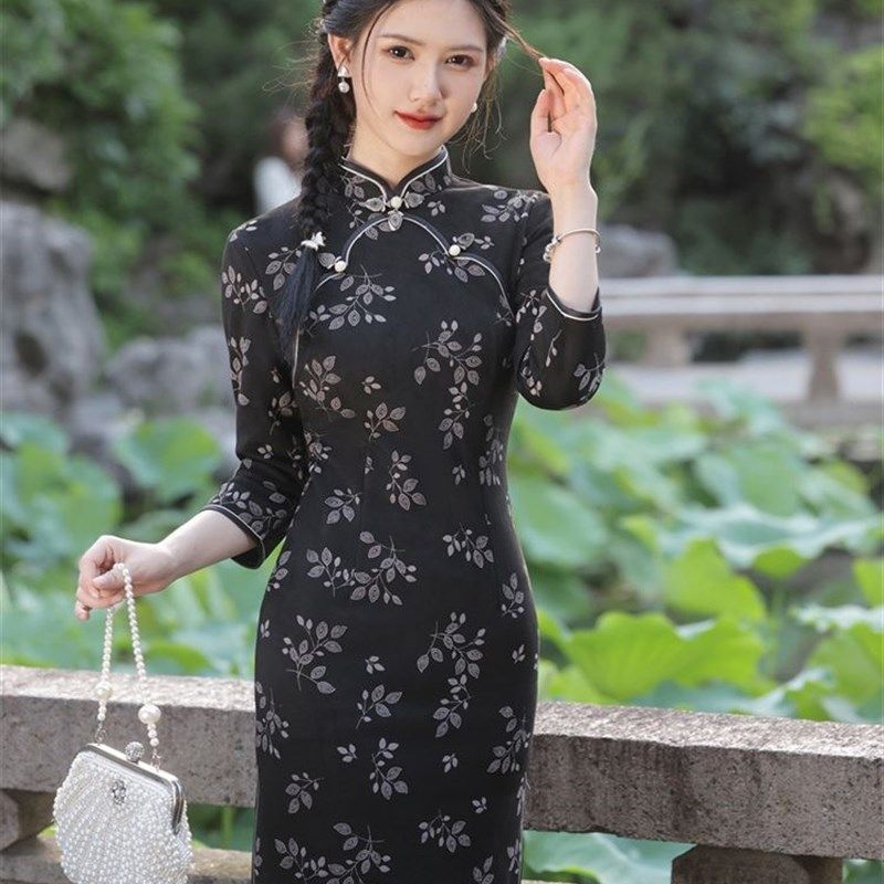 妹妹弟弟结婚姐姐穿的衣服参加婚礼女装长袖连衣裙复古伴娘服礼服,淘宝优惠券,粉丝福利购,淘宝优惠卷