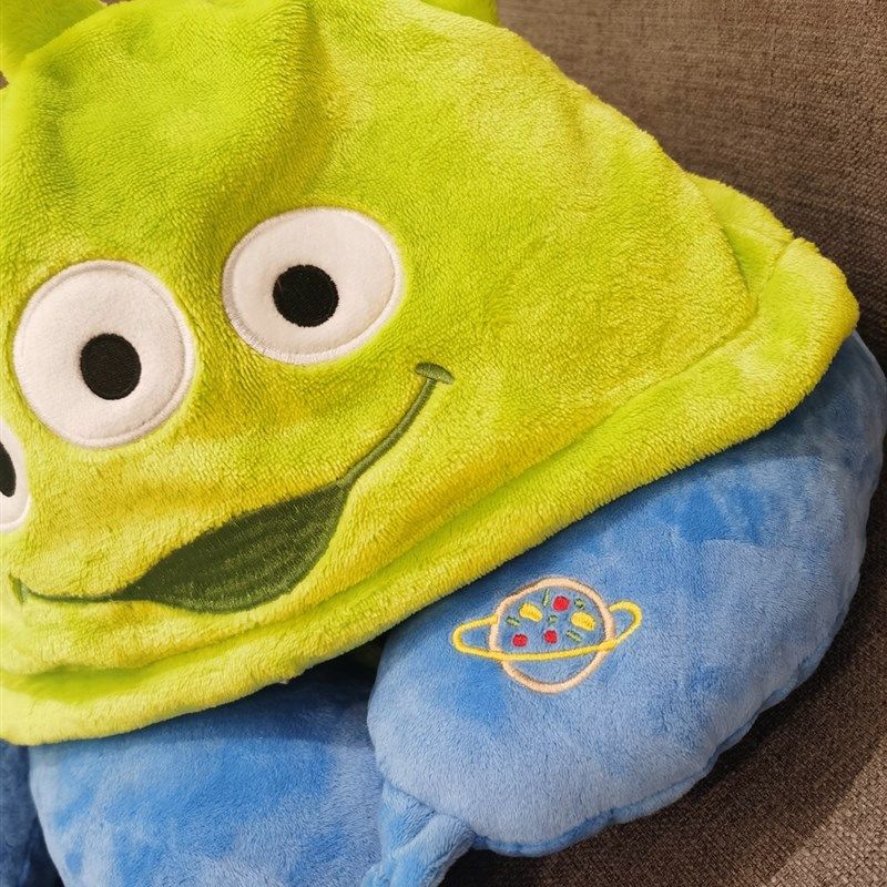 皮克斯少女心三眼仔草莓熊玉桂狗长毛怪连帽颈枕大号帽子宿舍U枕,淘宝优惠券,粉丝福利购,淘宝优惠卷