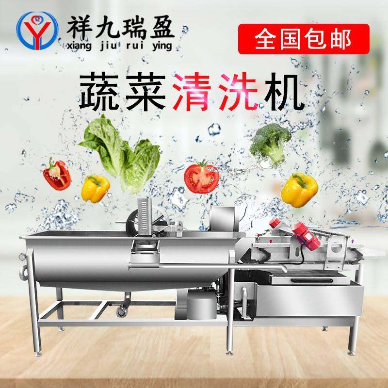 预制菜加工设备涡流洗菜机沙拉菜加工设备商超洗菜机大型洗白菜机 - 图0