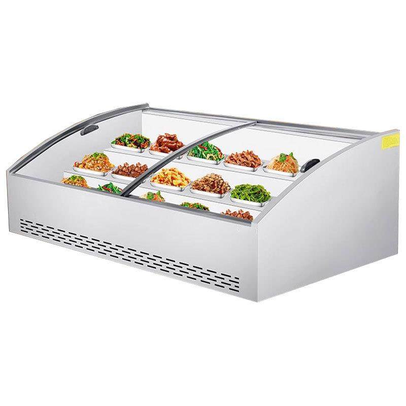 三层阶梯式冷藏保鲜展示柜海鲜冷冻冰台式摆摊三轮车炸串水果台面,淘宝优惠券,粉丝福利购,淘宝优惠卷