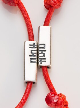 本命年红绳情侣闺蜜编织手绳手链女纯银2024年新款森系礼物一对