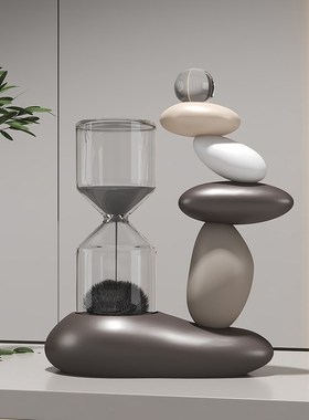 时来运转桌面摆件情绪稳定神器磁性流沙漏房间改造小物件乔迁礼品