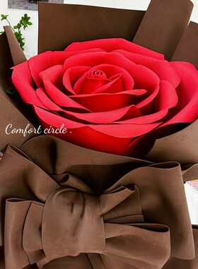 大型玫瑰花束摆件商场橱窗美陈列装饰打卡开业户外布置婚礼背景墙