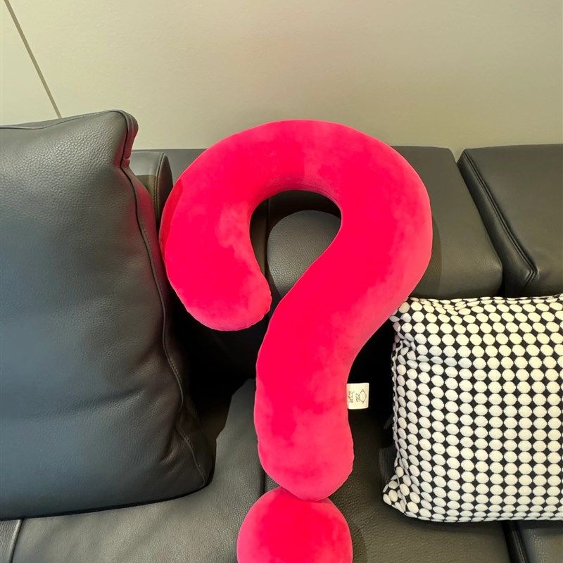 问号抱枕u型颈枕睡觉沙发靠垫办公室午睡枕头脖子靠枕飞机旅行枕 - 图0