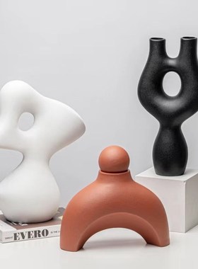 北欧风创意不规则几何摆件样板间卧室装饰品书桌电视柜摆设工艺品