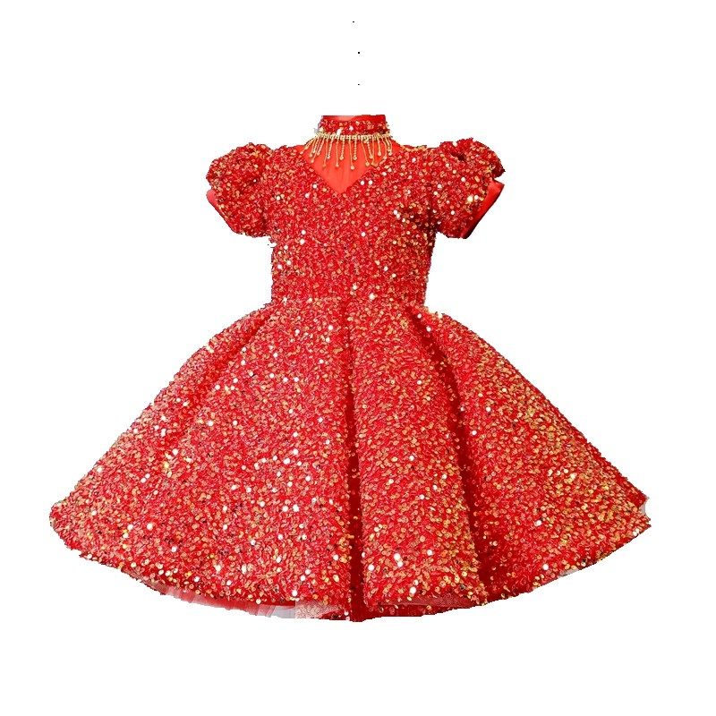 小女孩表演礼服走秀主持人高端洋气公主裙女童演出蓬蓬纱花童婚纱,淘宝优惠券,粉丝福利购,淘宝优惠卷