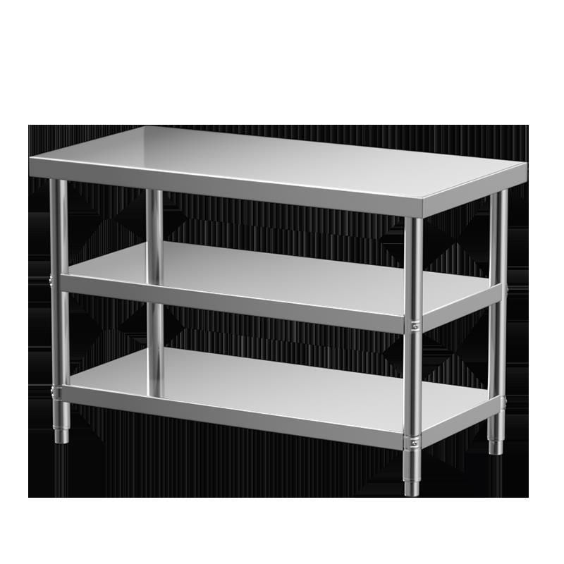 304不锈钢工作台厨房专用商用1.0加厚桌子长方形操作台切菜台面*,淘宝优惠券,粉丝福利购,淘宝优惠卷