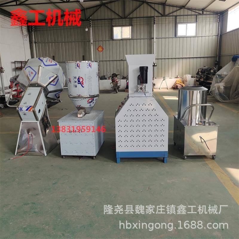 家用小型狗粮机饲料颗粒膨化机65型一体机宠物生产设备 - 图0