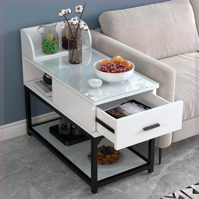 轻奢简约沙发边柜边几角几客厅钢化玻璃侧边柜储物柜边角桌小茶几,淘宝优惠券,粉丝福利购,淘宝优惠卷