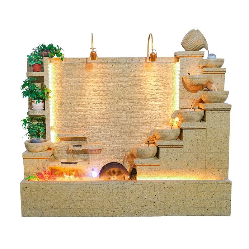 定制假山流水喷泉摆件水幕墙屏风隔断造景公司庭院水景开业乔迁礼,淘宝优惠券,粉丝福利购,淘宝优惠卷