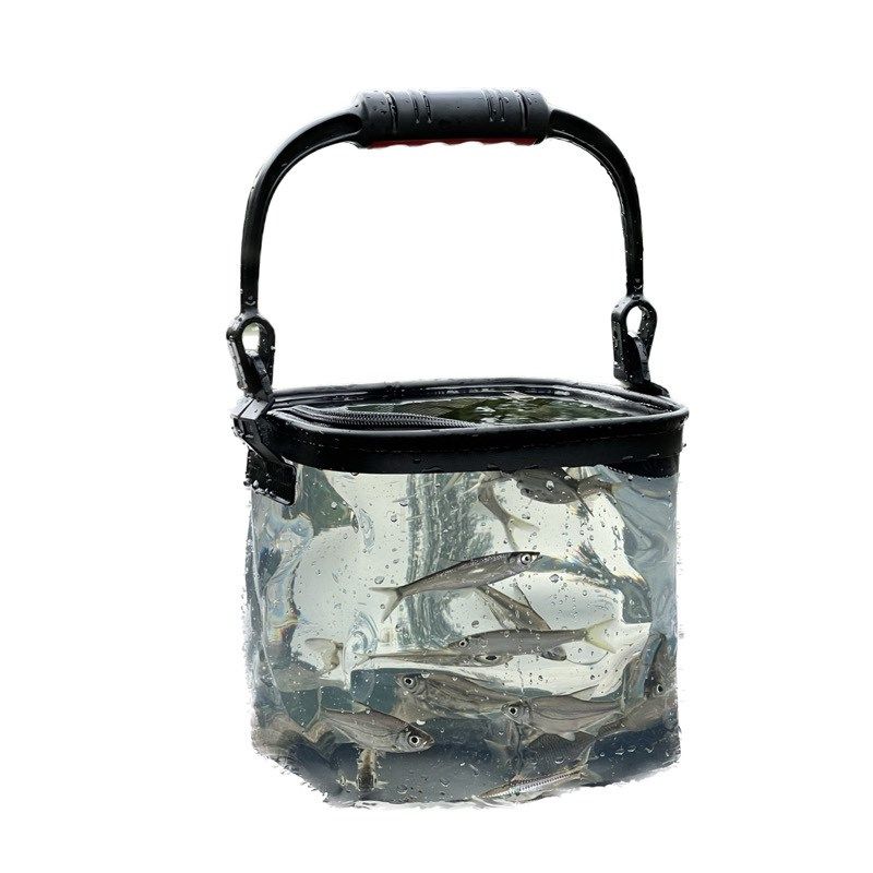 抛竿问道溪流钓小物钓路亚加厚便携透明活鱼桶打水桶多功能鱼箱,淘宝优惠券,粉丝福利购,淘宝优惠卷
