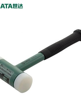 世达无反弹安装锤敲打贴地板砖瓷砖多功能小锤子工具橡胶榔头木柄