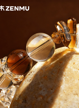 绽木Zenmu天然白水晶手串女荆棘