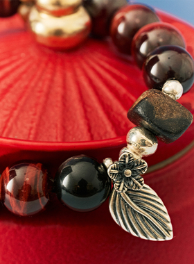 绽木&普陀山系列 老山檀虎眼石【菩提】S925银高级感女款手串送礼