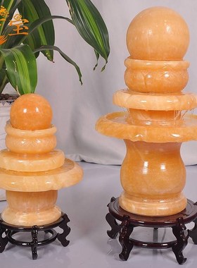 透光流水球中号圆球转动球石材假山流水喷泉摆件装饰客厅开业礼品