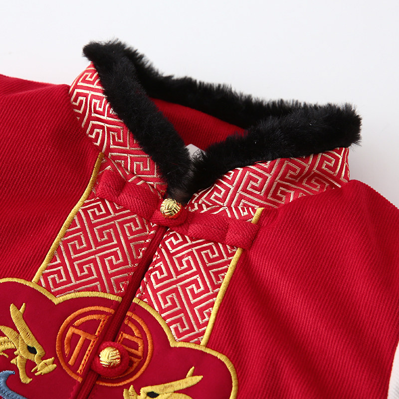 宝宝过年拜年衣服男童周岁礼服唐装棉服冬季儿童过年喜庆汉服龙年,淘宝优惠券,粉丝福利购,淘宝优惠卷