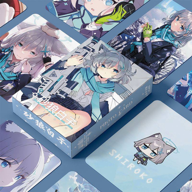 砂狼白子个人周边盒装58张三寸镭射圆角LOMO卡拍立得收藏蔚蓝档案,淘宝优惠券,粉丝福利购,淘宝优惠卷