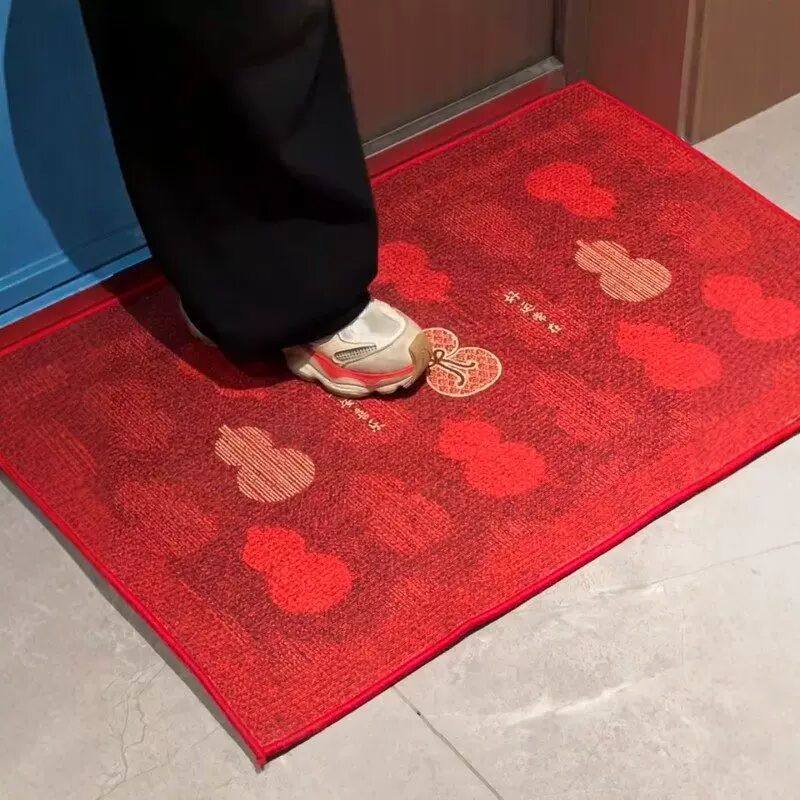 马年入户门地垫门口脚垫丝圈耐脏防滑家用玄关喜庆蹭脚门垫2026新,淘宝优惠券,粉丝福利购,淘宝优惠卷