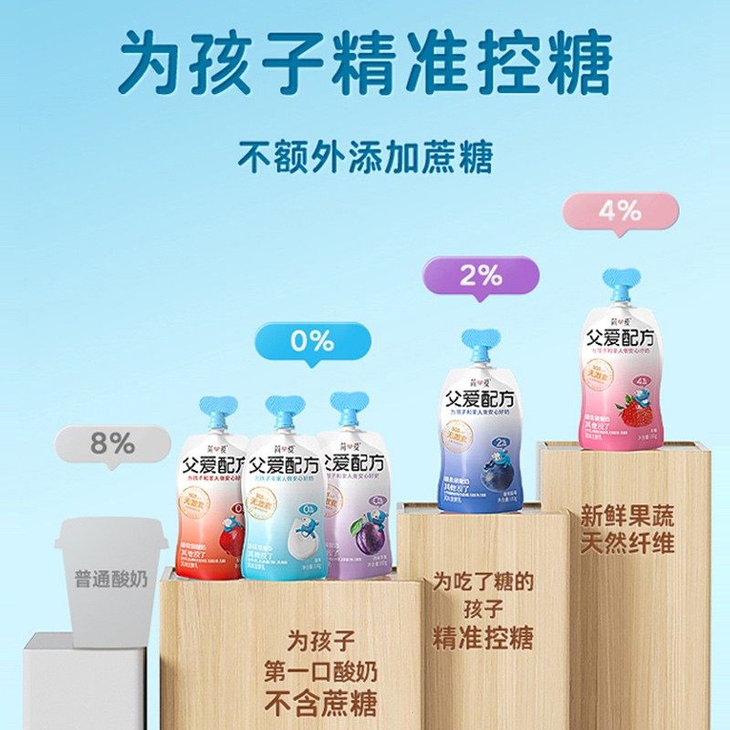 爆款抢简爱0%蔗糖原味父爱配方儿童宝宝酸奶100g*12袋送赠z,淘宝优惠券,粉丝福利购,淘宝优惠卷