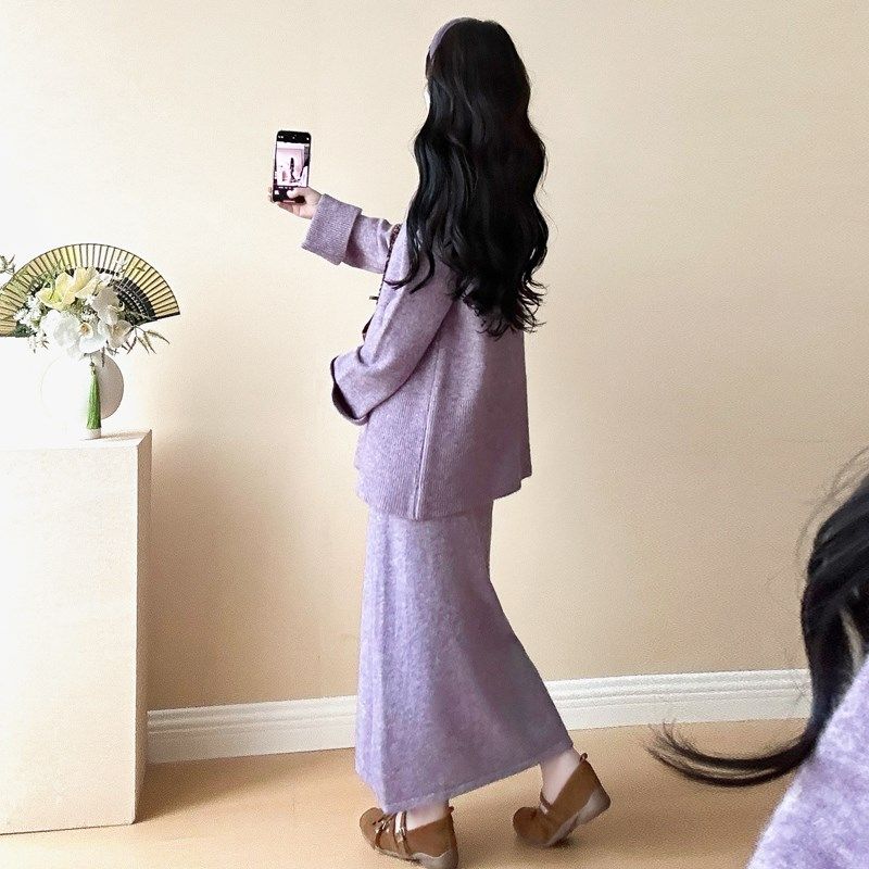 孕妇装2024新款秋装套装毛衣孕妈妈高级感穿搭秋冬季半身裙两件套,淘宝优惠券,粉丝福利购,淘宝优惠卷