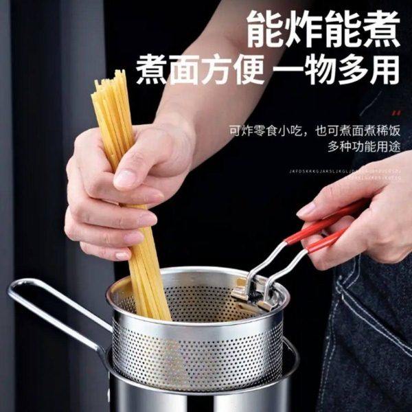 316L不锈钢油炸锅家用迷你炸锅泼油炸蛋小锅省油多功能电磁炉燃气,淘宝优惠券,粉丝福利购,淘宝优惠卷