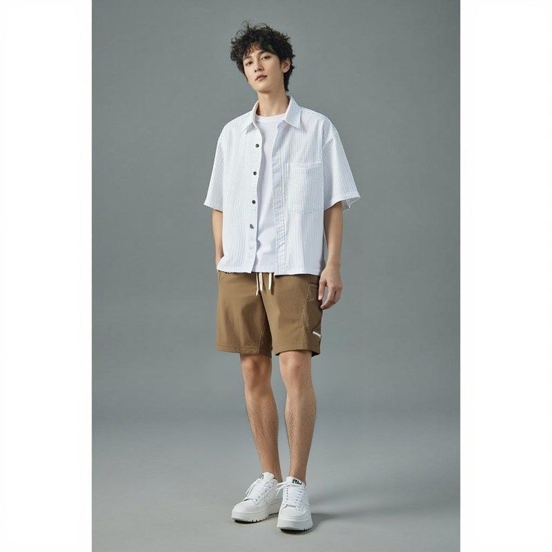 休闲裤宽松阔腿抽绳男大码2025新款五分机能裤短裤子夏季,淘宝优惠券,粉丝福利购,淘宝优惠卷