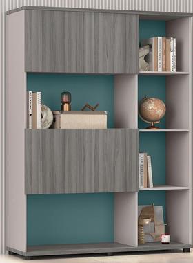 文件柜木质办公室落地书柜玻璃门现代简约组合柜资料档案柜子