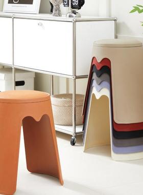 北欧塑料加厚大人凳子家用方凳吃饭凳胶凳商用凳椅子高凳板凳登孑