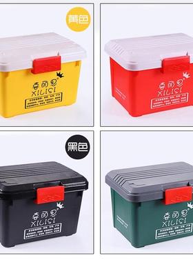 现货汽车收纳箱户外用品整理箱储物后备箱车载塑料大容量密封尾箱