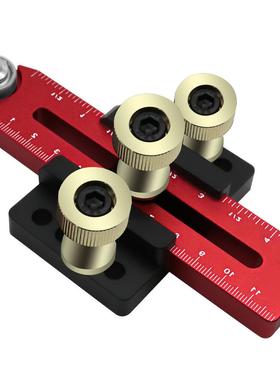 台锯倒装滚轮快速切割限位靠山木工工作台切割压料进料辅助工具