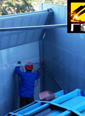 厂区声屏障厂房车间隔音板工业机器设备隔音屏工厂室外户外隔音墙