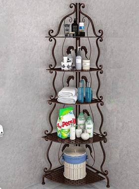 角架置物收纳架落地卫生间卧室洗手间厨房收纳储物免安装三角层架