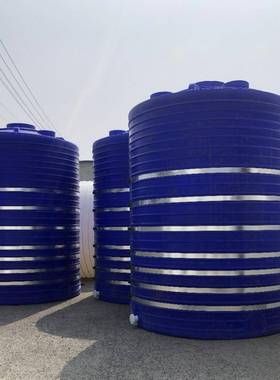 50吨加大加厚圆形滚塑容器10吨塑料水箱牛筋水塔pe大容量储水罐