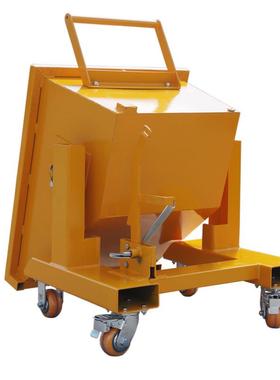 叉车属具废料翻斗车倾翻斗废料车工厂车间废料搬运运输推车带轮