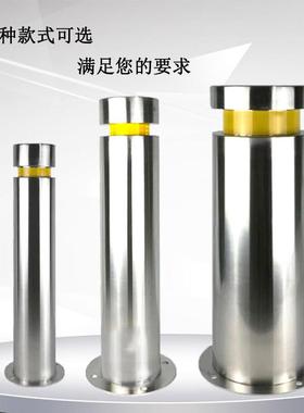 广东工厂现货不锈钢凹槽款路桩防撞柱学校挡车杆高反光警示柱优惠